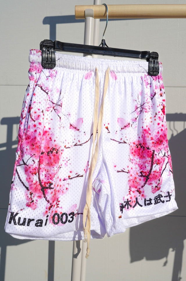 Cherry Blossom Mesh Shorts